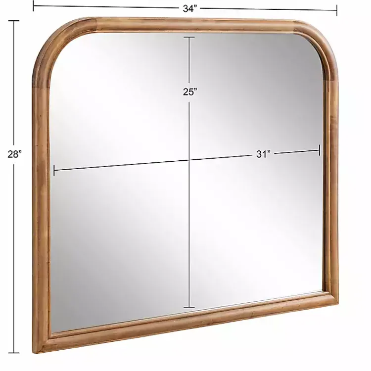 Kirklands Home Rustic Brown Wide Arch Wall Mirror Online
