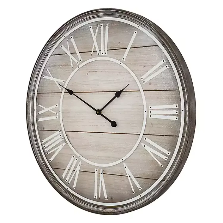 Kirklands Home Rustic Charm Wood Wall Clock Best