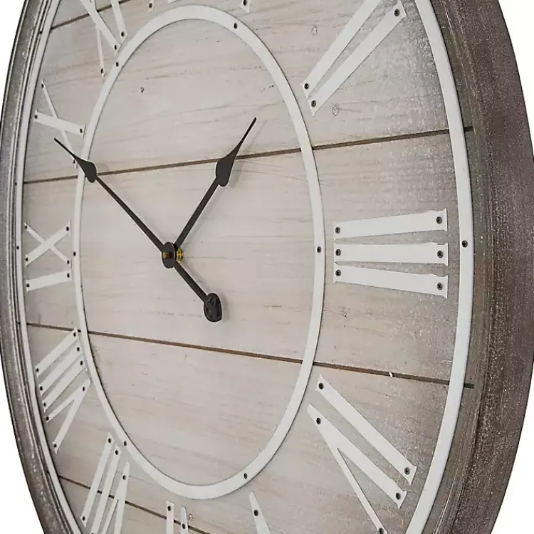 Kirklands Home Rustic Charm Wood Wall Clock Best