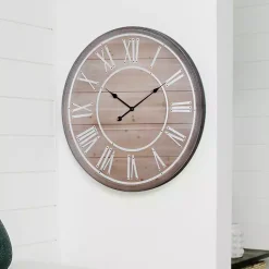 Kirklands Home Rustic Charm Wood Wall Clock Best