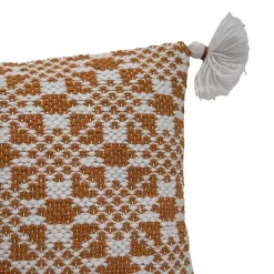 Kirklands Home Rustic Cross Stitch Outdoor Lumbar Pillow Hot