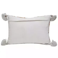 Kirklands Home Rustic Cross Stitch Outdoor Lumbar Pillow Hot