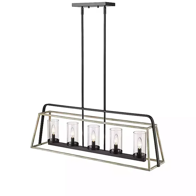 Kirklands Home Rustic Gray and Black Open Chandelier Hot