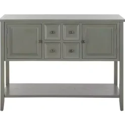 Kirklands Home Rustic 4-Drawer Charlotte Sideboard Gray Best