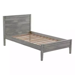Kirklands Home Rustic Gray Pine Panel Twin Bed Frame Hot