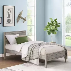 Kirklands Home Rustic Gray Pine Panel Twin Bed Frame Hot