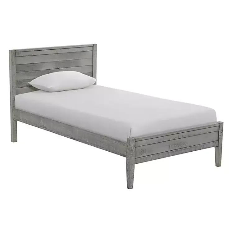 Kirklands Home Rustic Gray Pine Panel Twin Bed Frame Hot