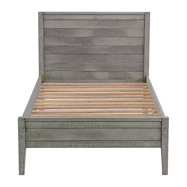 Kirklands Home Rustic Gray Pine Panel Twin Bed Frame Hot