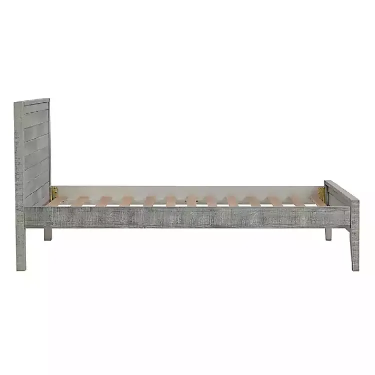 Kirklands Home Rustic Gray Pine Panel Twin Bed Frame Hot
