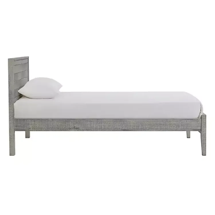 Kirklands Home Rustic Gray Pine Panel Twin Bed Frame Hot