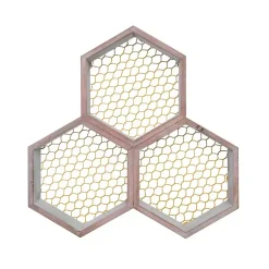 Kirklands Home Rustic Honeycomb Wall Shelf Sale