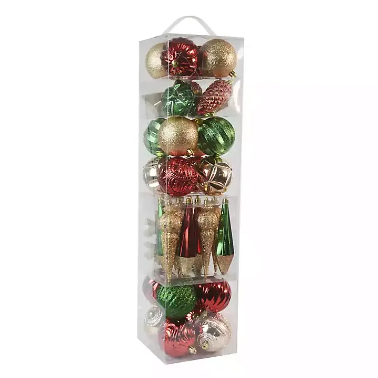 Christmas Ornaments>Kirklands Home Rustic color 40-pc. Christmas Ornament Set Multi