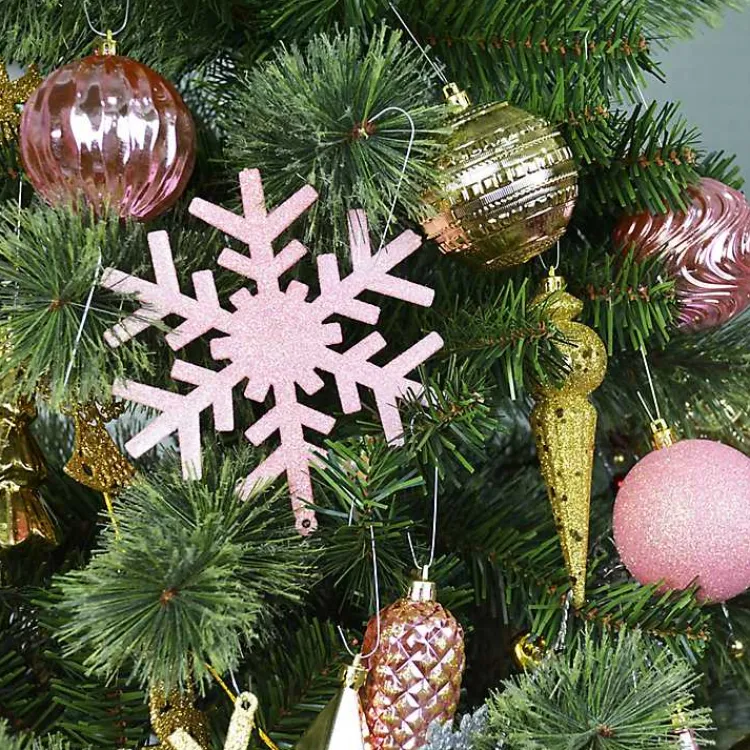 Christmas Ornaments>Kirklands Home Rustic Pink & Gold 40-pc. Christmas Ornament Set