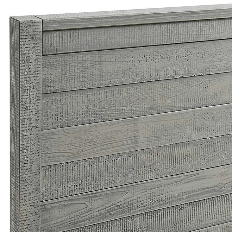Kirklands Home Rustic Smoke Wood Panel Full Bed Frame Gray Sale