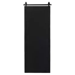 Kirklands Home Rustic Walnut Barn Door Wall Mirror Best