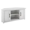 Kirklands Home Rustic White Katy-Corner TV Stand Outlet