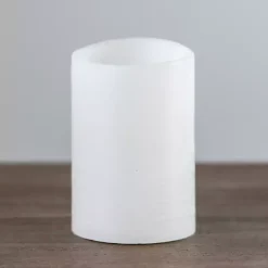 Flameless Candles>Kirklands Home Rustic LED Pillar Candle, 4x6 in. White