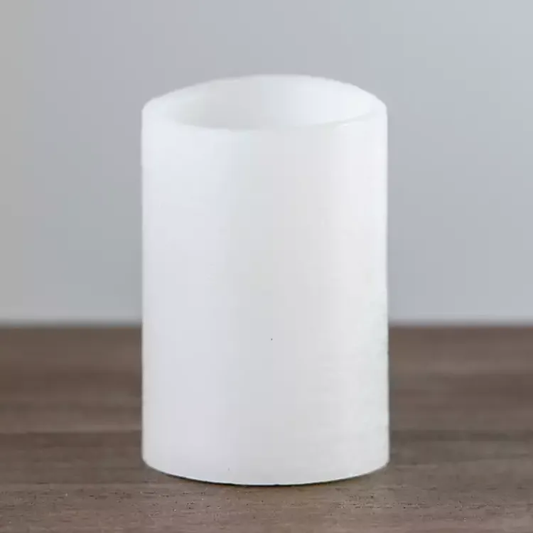 Flameless Candles>Kirklands Home Rustic LED Pillar Candle, 4x6 in. White
