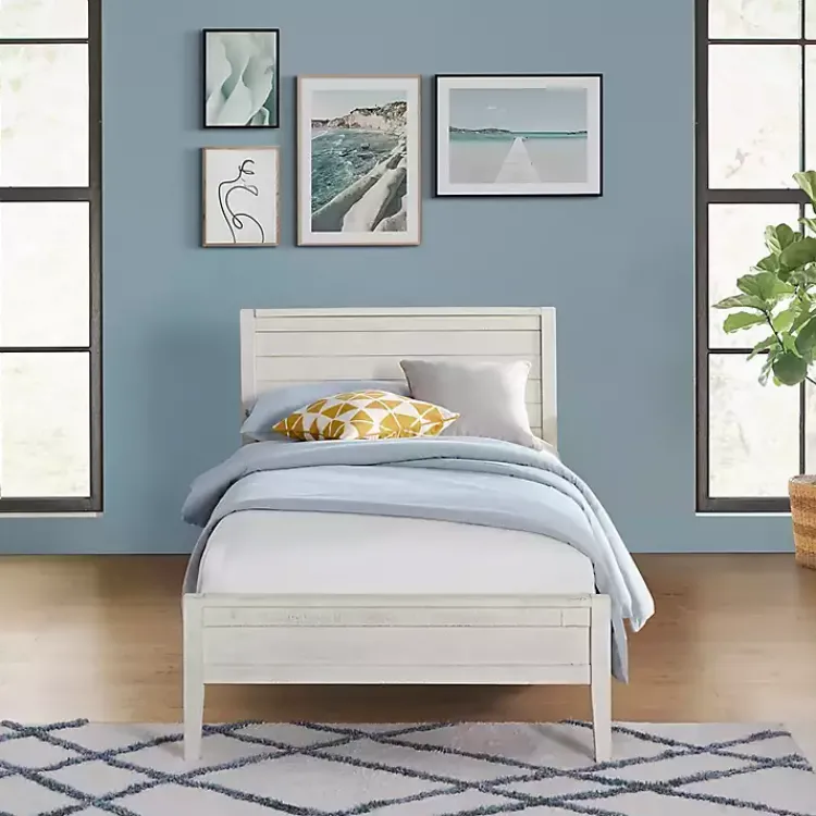 Kirklands Home Rustic White Pine Panel Twin Bed Frame Online