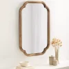 Kirklands Home Rustic Wood Scallop Wall Mirror