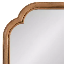 Kirklands Home Rustic Wood Scallop Wall Mirror