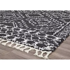 Kirklands Home Sable and White Moon Area Rug, 5x7 Black Online