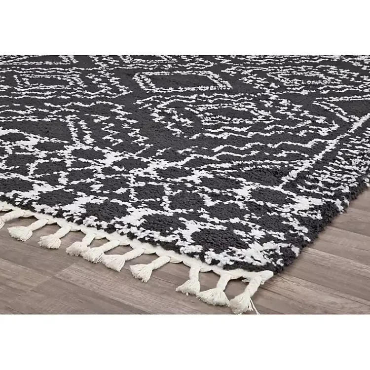 Kirklands Home Sable and White Moon Area Rug, 5x7 Black Online