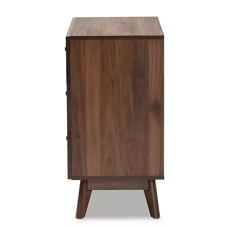 Kirklands Home Sabrina Walnut Wood 3-Drawer Chest Sale
