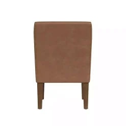 Kirklands Home Saddle Faux Leather Accent Chair Brown Outlet