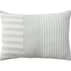 Pillows>Kirklands Home Sage Asymmetrical Stripes Lumbar Pillow Green