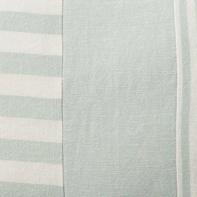 Pillows>Kirklands Home Sage Asymmetrical Stripes Lumbar Pillow Green