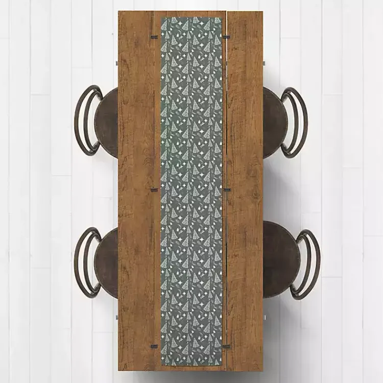 Kirklands Home Sage Christmas Trees Table Runner Sale