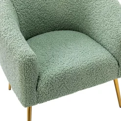 Kirklands Home Sage Contemporary Barrel Accent Chair Green Outlet