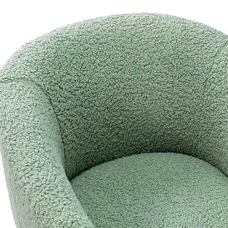 Kirklands Home Sage Contemporary Barrel Accent Chair Green Outlet