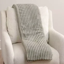 Blankets & Throws>Kirklands Home Sage Corduroy Berber Throw Green