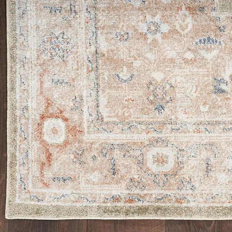 Kirklands Home Sage Distressed Medallion Washable Area Rug, 5x7 Best