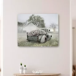 Kirklands Home Sage Flower Truck Canvas Art Print, 30x24 in. Discount