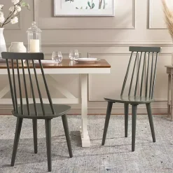 Kirklands Home Sage Burris Dining Chairs, Set of 2 Green Hot