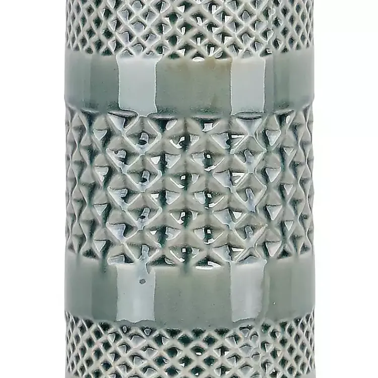 Kirklands Home Sage Green Geometric Table Lamps, Set of 2 White Outlet
