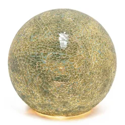Kirklands Home Sage Mosaic Ball Table Lamp Green New