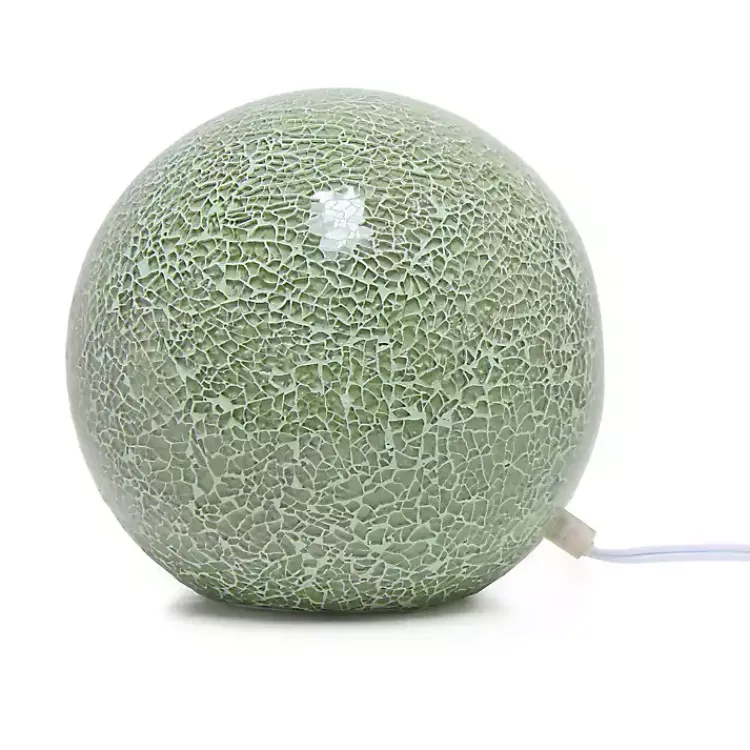 Kirklands Home Sage Mosaic Ball Table Lamp Green New