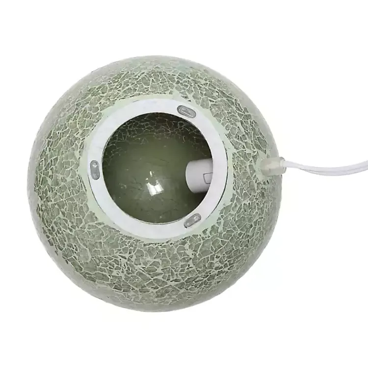 Kirklands Home Sage Mosaic Ball Table Lamp Green New