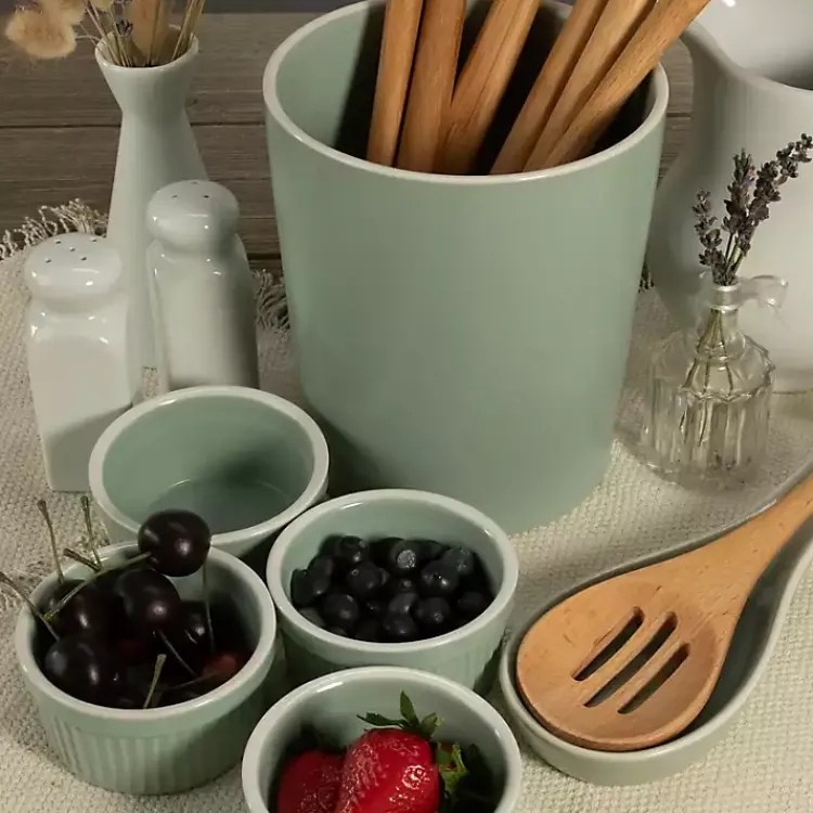 Kirklands Home Sage Katy 6-pc. Kitchen Accessories Set Green Hot