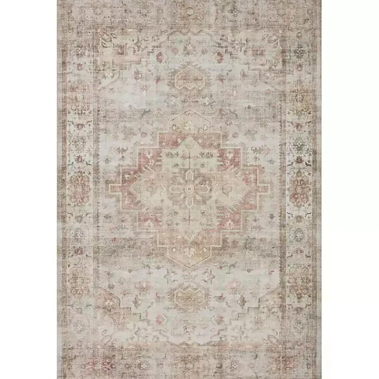 Kirklands Home Sage Medallion Area Rug, 7x9 New