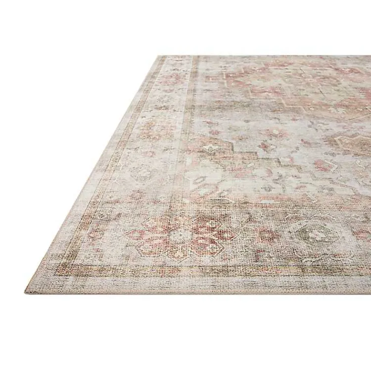 Kirklands Home Sage Medallion Area Rug, 7x9 New