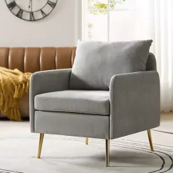 Kirklands Home Sage Penny Upholstered Accent Chair Green Hot