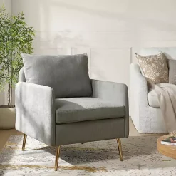 Kirklands Home Sage Penny Upholstered Accent Chair Green Hot
