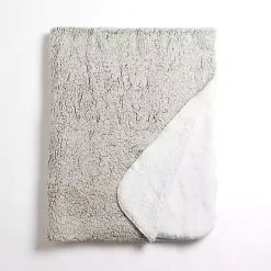 Blankets & Throws>Kirklands Home Sage Reversible Sherpa Throw Green