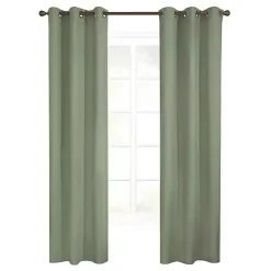 Kirklands Home Sage Room Darkening Curtain Panel Set, 54 in. Green Best