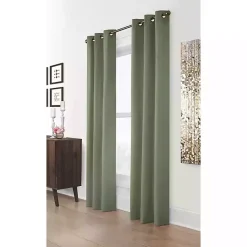 Kirklands Home Sage Room Darkening Curtain Panel Set, 63 in. Green